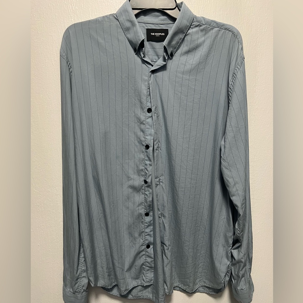 The Kooples Light Gray Striped Shirt
